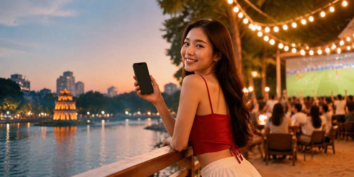 Người dùng tại Sài Gòn đọc điều khoản dịch vụ trên ứng dụng casino